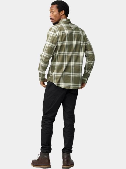 camasa cu maneci lungi pt. barbati Fjallraven Övik Lite Flannel Shirt M verde 4