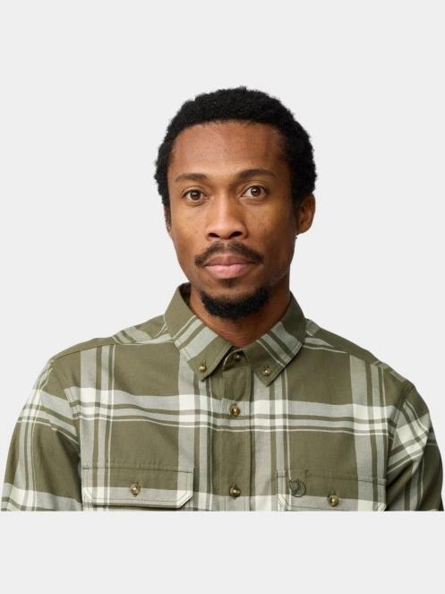 camasa cu maneci lungi pt. barbati Fjallraven Övik Lite Flannel Shirt M verde 5