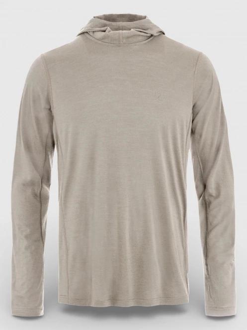 tricou cu maneci lungi, pentru sport pt. barbati Fjallraven Abisko Wool Hoodie M maro 2