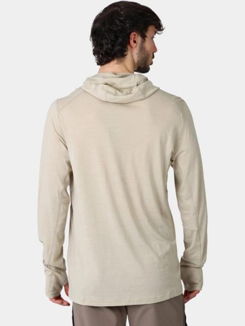 tricou cu maneci lungi, pentru sport pt. barbati Fjallraven Abisko Wool Hoodie M maro 4