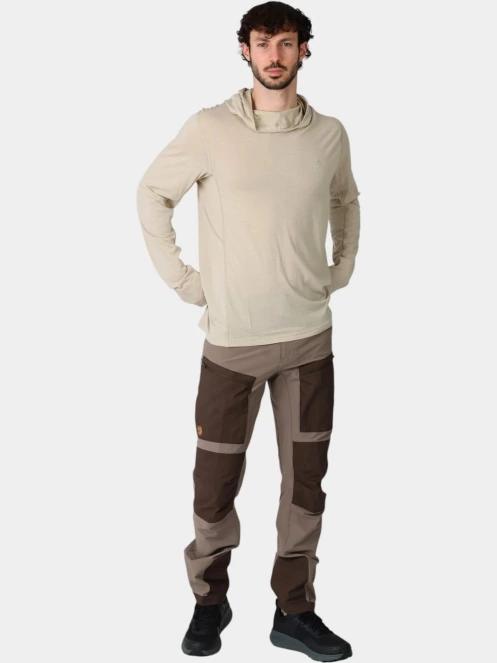 tricou cu maneci lungi, pentru sport pt. barbati Fjallraven Abisko Wool Hoodie M maro 5
