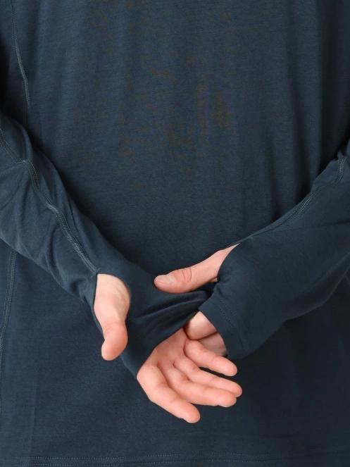 tricou cu maneci lungi, pentru sport pt. barbati Fjallraven Abisko Wool Hoodie M albastru inchis 6