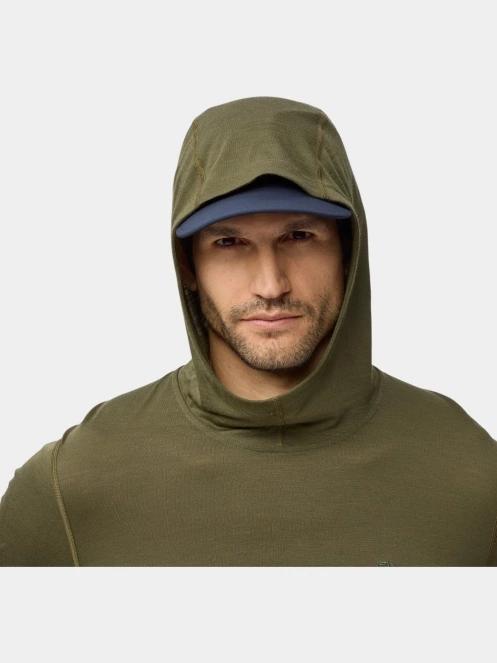 tricou cu maneci lungi, pentru sport pt. barbati Fjallraven Abisko Wool Hoodie M oliv 6