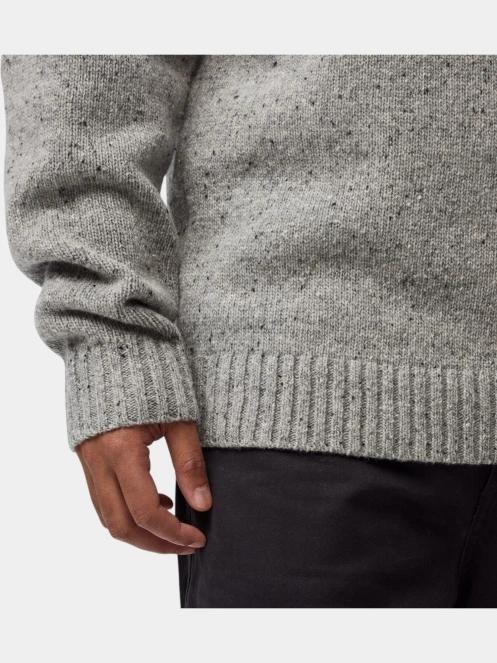 pulover tricotat pt. barbati Fjallraven Övik Neps Knit Sweater M gri 7