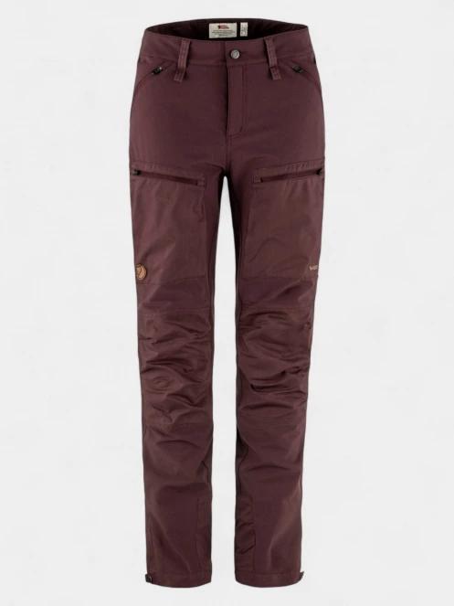 pantaloni de drumetie pt. femei Fjallraven Keb Agile Trousers W rosu 2