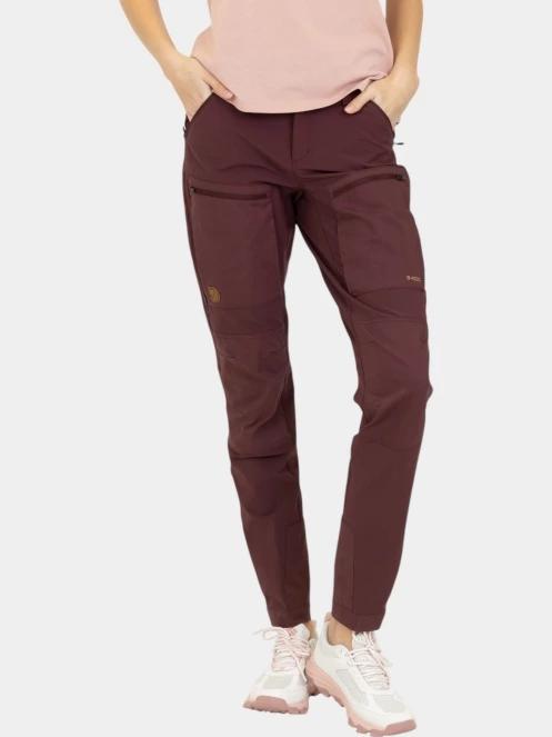 pantaloni de drumetie pt. femei Fjallraven Keb Agile Trousers W bordo 2