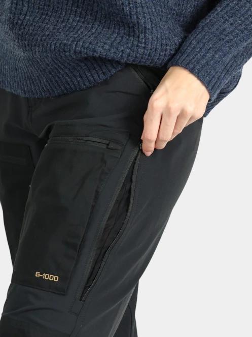 pantaloni de drumetie pt. femei Fjallraven Keb Agile Trousers W negru 7