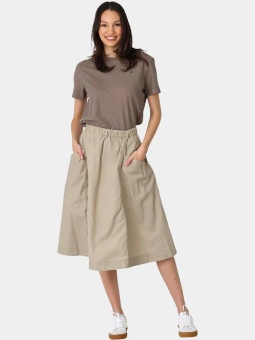 fusta midi pt. femei Fjallraven Vardag Skirt W nisip 5