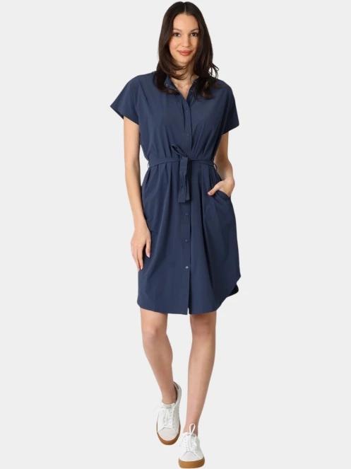 rochie camasa pt. femei Fjallraven Abisko Fjäll Dress W albastru inchis 5