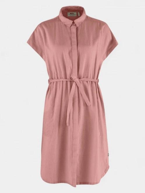 rochie camasa pt. femei Fjallraven Övik Hemp Dress W roz 2