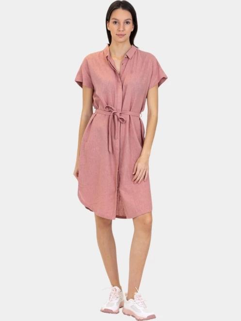 rochie camasa pt. femei Fjallraven Övik Hemp Dress W roz 2