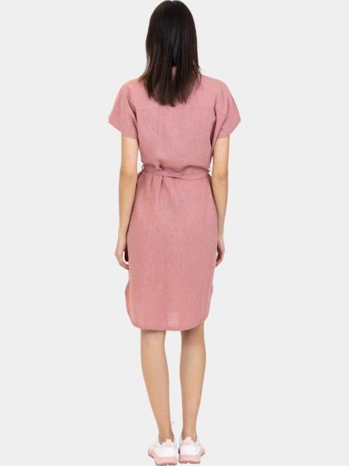rochie camasa pt. femei Fjallraven Övik Hemp Dress W roz 4