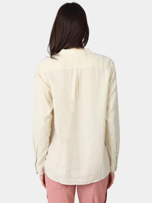 camasa cu maneci lungi pt. femei Fjallraven Övik Hemp Shirt LS W alb 4