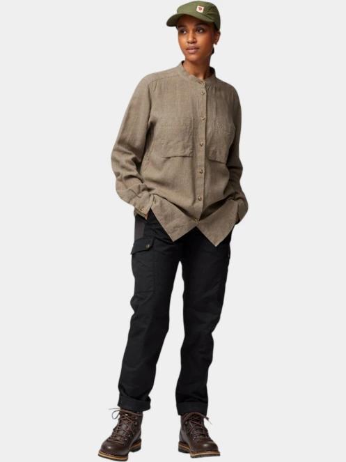 camasa cu maneci lungi pt. femei Fjallraven Övik Hemp Shirt LS W maro 2