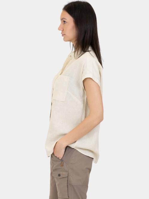 camasa cu maneci scurte pt. femei Fjallraven Övik Hemp Shirt SS W alb 3