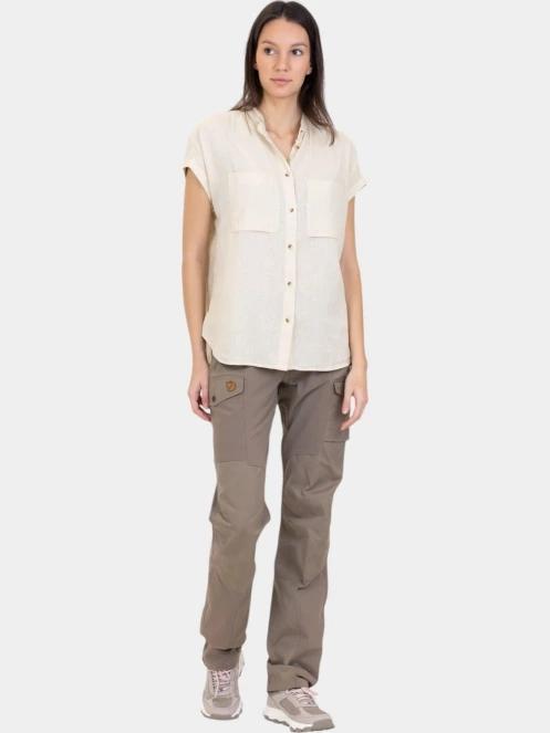 camasa cu maneci scurte pt. femei Fjallraven Övik Hemp Shirt SS W alb 5