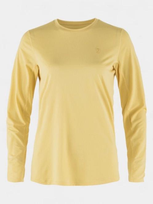 tricou cu maneci lungi, pentru sport pt. femei Fjallraven Abisko Day Hike LS W galben 2