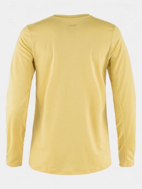 tricou cu maneci lungi, pentru sport pt. femei Fjallraven Abisko Day Hike LS W galben 3