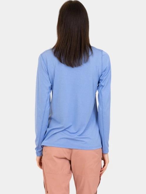 tricou cu maneci lungi, pentru sport pt. femei Fjallraven Abisko Day Hike LS W albastru 4