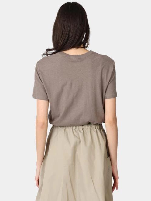 tricou cu maneci scurte pt. femei Fjallraven Hemp Blend T-shirt W maro 4