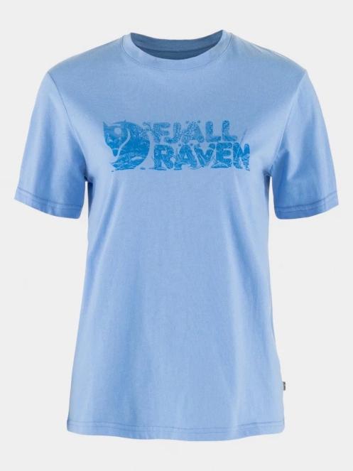 tricou cu maneci scurte pt. femei Fjallraven Lush Logo T-shirt W albastru 2