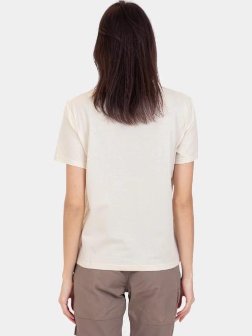 tricou cu maneci scurte pt. femei Fjallraven Lush Logo T-shirt W alb 4