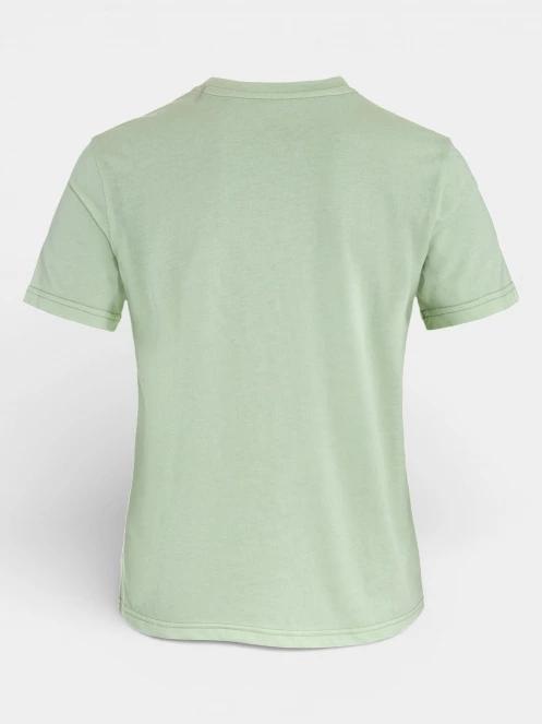 tricou cu maneci scurte pt. femei Fjallraven Lush Logo T-shirt W verde deschis 3