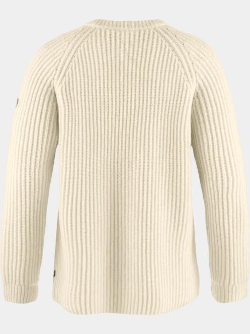 pulover tricotat pt. femei Fjallraven Övik Rib Sweater W alb 3