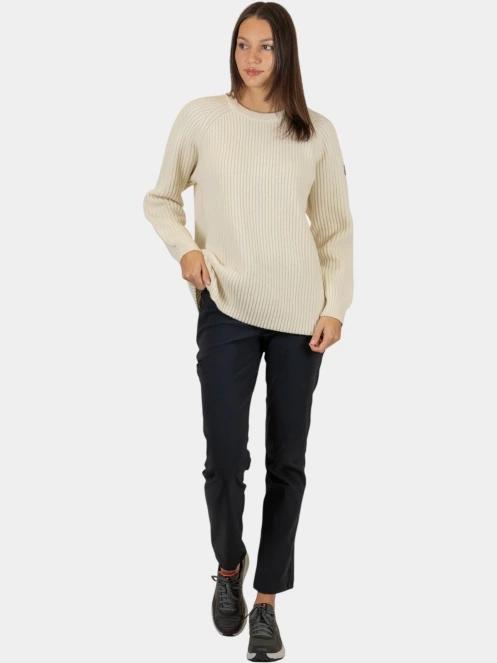 pulover tricotat pt. femei Fjallraven Övik Rib Sweater W alb 5