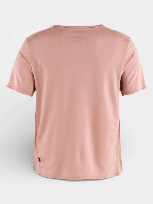 tricou pentru sport, cu maneci scurte pt. femei Fjallraven Abisko Lite SS W roz 3