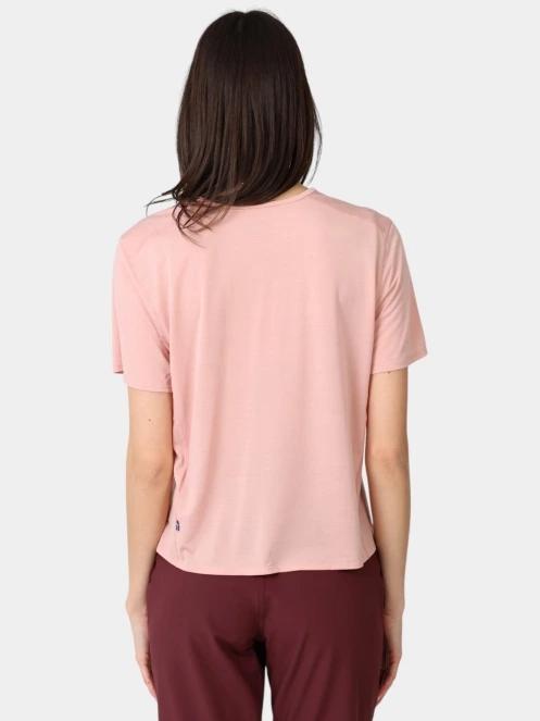 tricou pentru sport, cu maneci scurte pt. femei Fjallraven Abisko Lite SS W roz 4