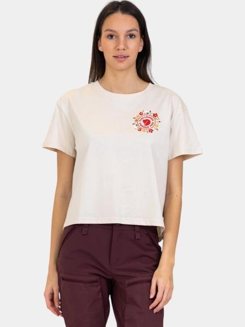 Fjallraven Fjällblomster Logo T-shirt W alb 2