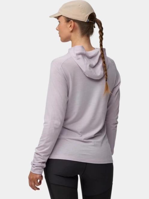 tricou cu maneci lungi, pentru sport pt. femei Fjallraven Abisko Wool Hoodie W violet 3
