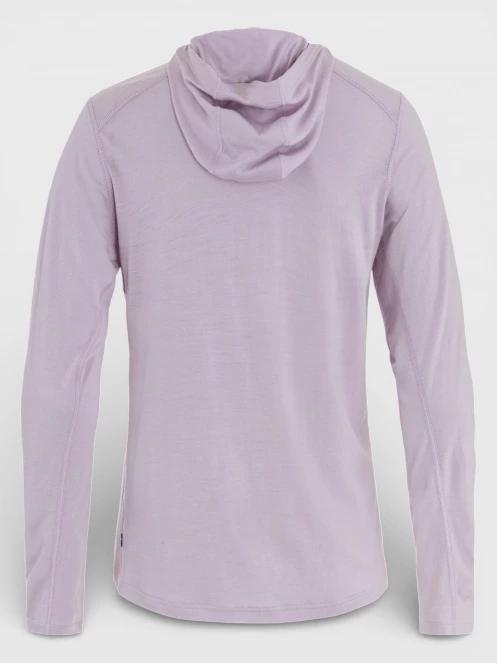 tricou cu maneci lungi, pentru sport pt. femei Fjallraven Abisko Wool Hoodie W violet 10