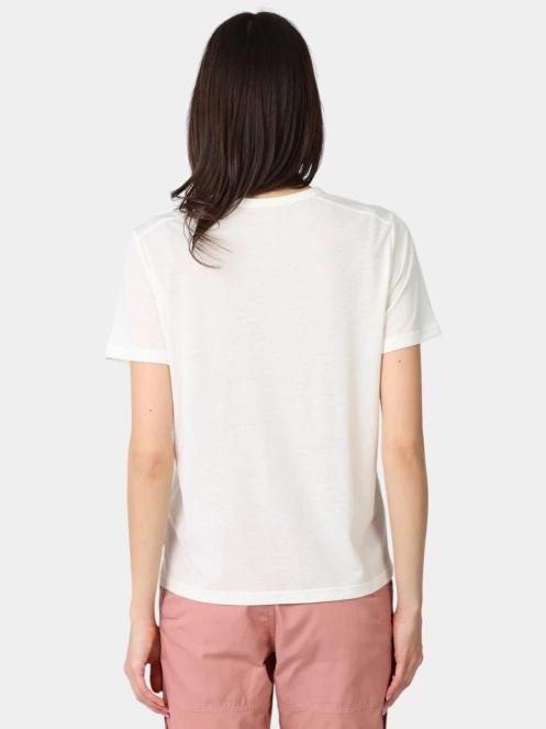tricou pentru sport, cu maneci scurte pt. femei Fjallraven High Coast SS W alb 4