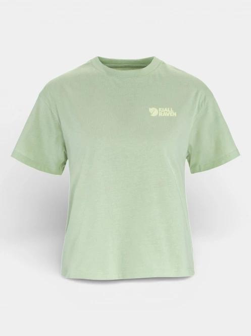 tricou pentru sport, cu maneci scurte pt. femei Fjallraven Forest Walk T-shirt  W verde deschis 2