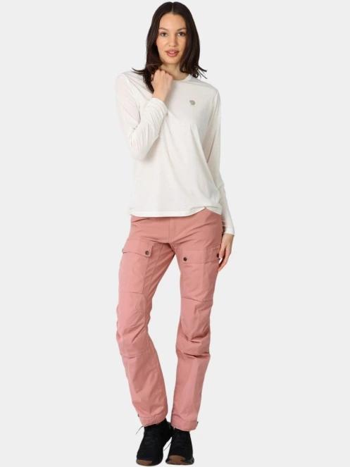 tricou cu maneci lungi, pentru sport pt. femei Fjallraven High Coast LS W alb 5