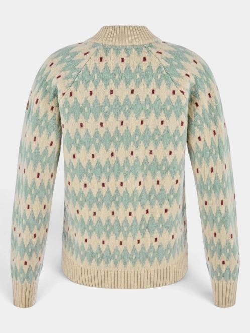 pulover tricotat pt. femei Fjallraven Övik Jacquard Knit W nisip 3