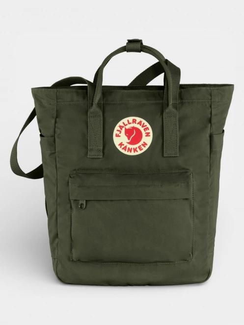 rucsac Fjallraven Kanken Totepack verde inchis 2