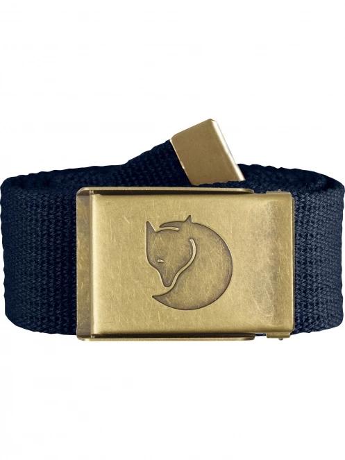 curea Fjallraven Canvas Brass Belt 4 cm albastru inchis 2