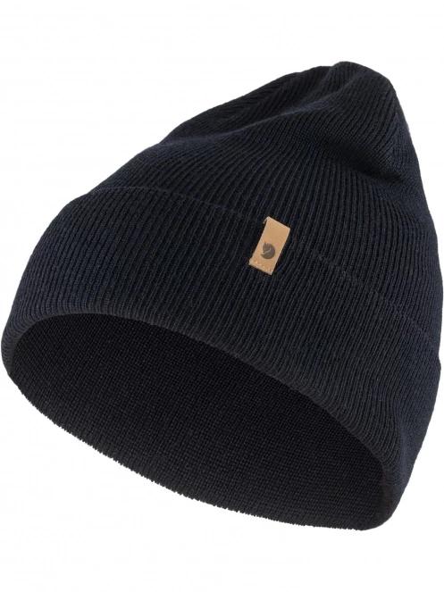caciula tricotata Fjallraven Classic Knit Hat albastru inchis 2