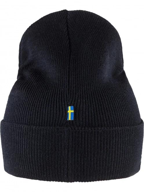caciula tricotata Fjallraven Classic Knit Hat albastru inchis 4
