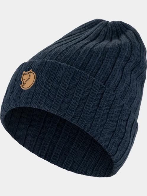 caciula tricotata Fjallraven Byron Hat albastru inchis 2