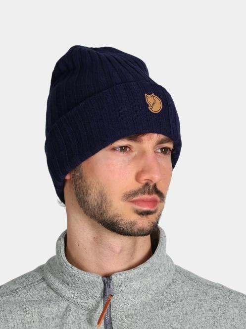 caciula tricotata Fjallraven Byron Hat albastru inchis 5