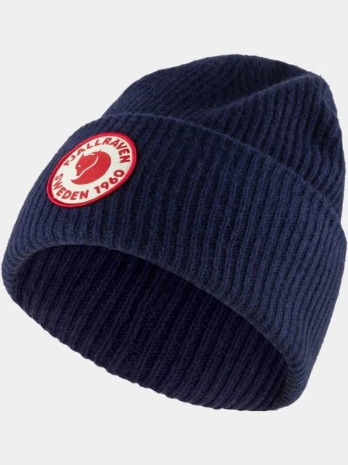 caciula tricotata Fjallraven 1960 Logo Hat albastru inchis 2