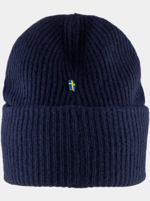 caciula tricotata Fjallraven 1960 Logo Hat albastru inchis 3