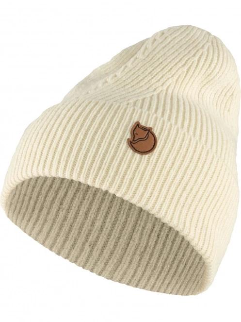caciula tricotata Fjallraven Directional Rib Beanie alb 2