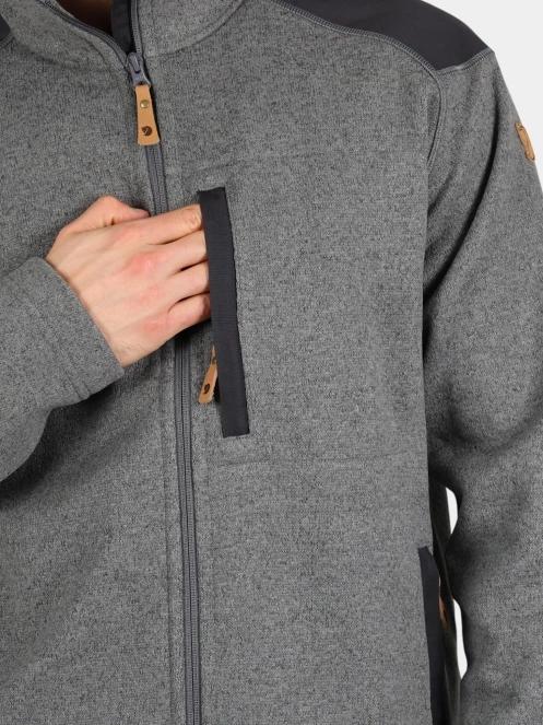 pulover polar pt. barbati Fjallraven Buck Fleece M gri 6