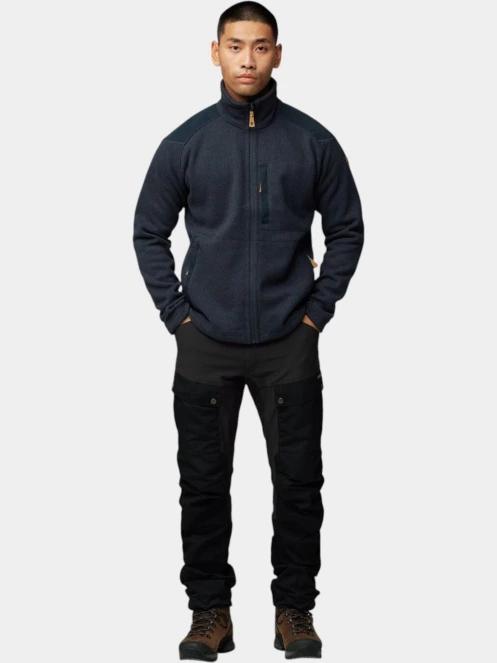 pulover polar pt. barbati Fjallraven Buck Fleece M albastru inchis 2
