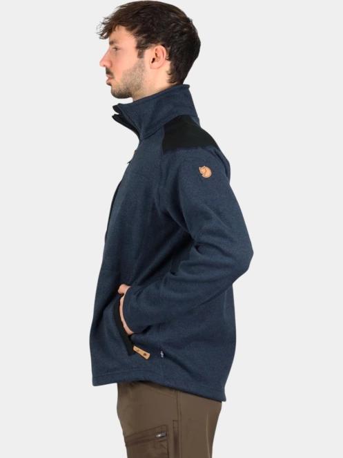 pulover polar pt. barbati Fjallraven Buck Fleece M albastru inchis 3